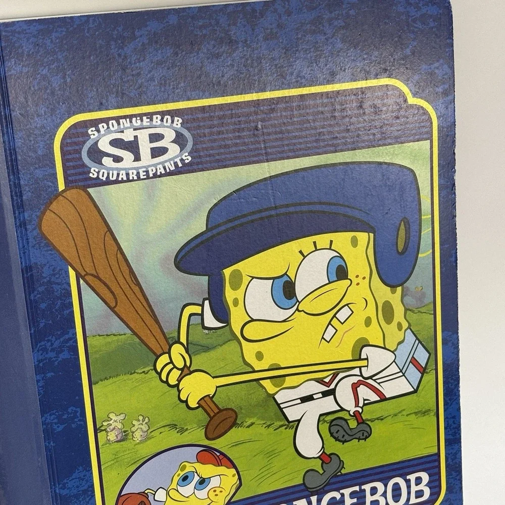 VTG 2004 SpongeBob SquarePants Baseball Nickelodeon Notebook 100 Pages